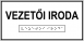 Vezetői iroda feliratú Braille-írással ellátott tábla