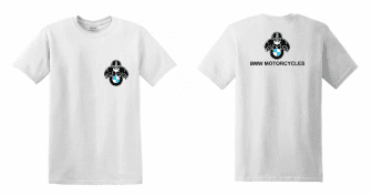 BMW Motorcycles férfi póló motoros t-shirt fehér