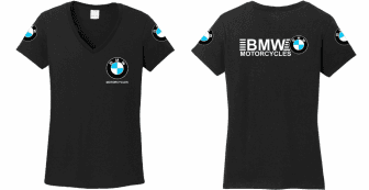 BMW motorcycles feliratú női póló motoros T-shirt színes