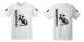 R 1250 GS BMW motoros póló férfi fehér T-shirt nagy álló motorossal