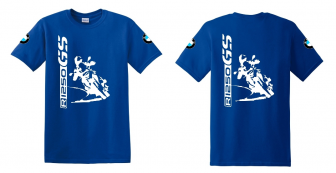 R 1250 GS BMW motoros póló férfi színes T-shirt nagy álló motorossal