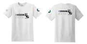 R 1250 GS BMW motoros póló férfi fehér T-shirt ezüst GS kék-piros R