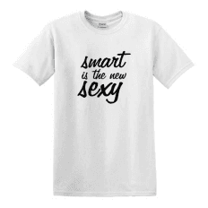 Smart is the new sexy egyedi grafikás férfi póló