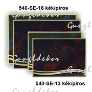 Plakett 540-SE, fém kivitel, gravírozható felülettel