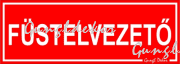 Füstelvezető tábla matrica