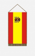 Spanyol címeres asztali zászló